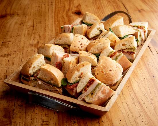 Order Mini Tuscan Focaccia Tray (2910 cal)  food online from Jason's Deli store, Fort Worth on bringmethat.com