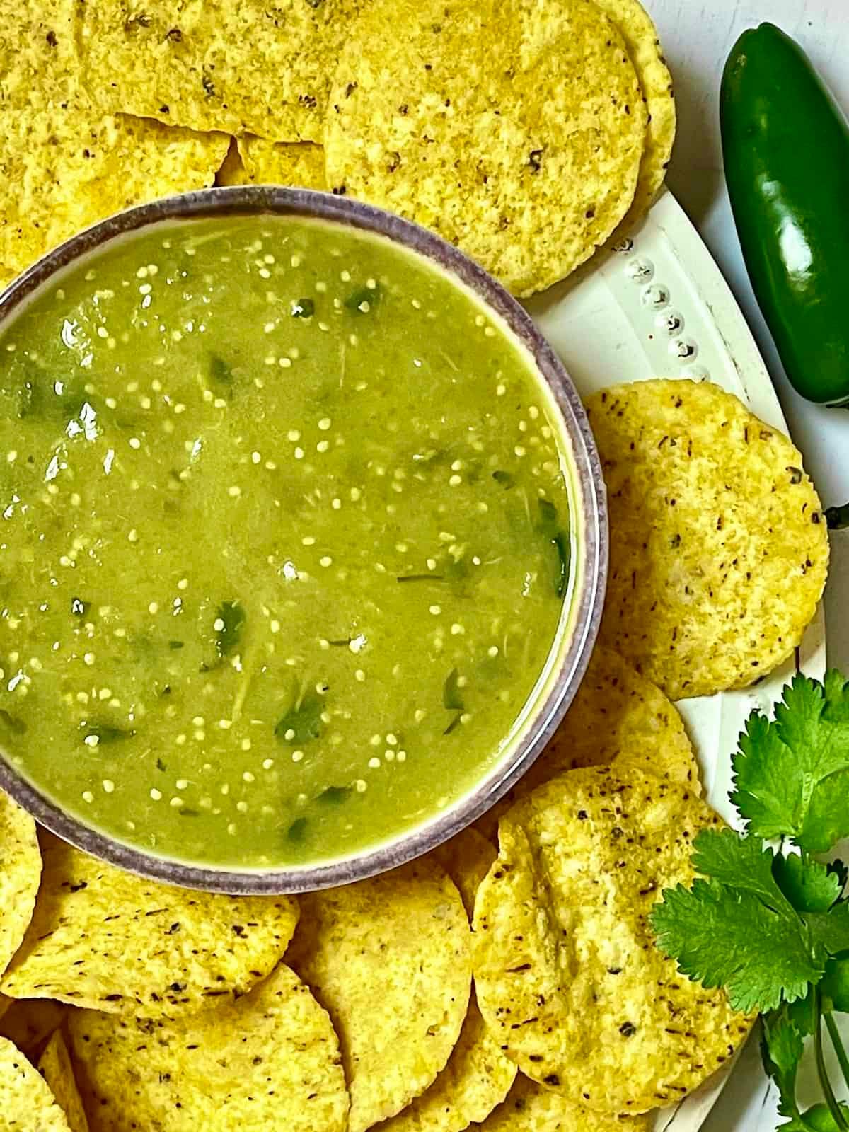 Order Chips and Green Salsa food online from Kick Butt Café store, Austin on bringmethat.com