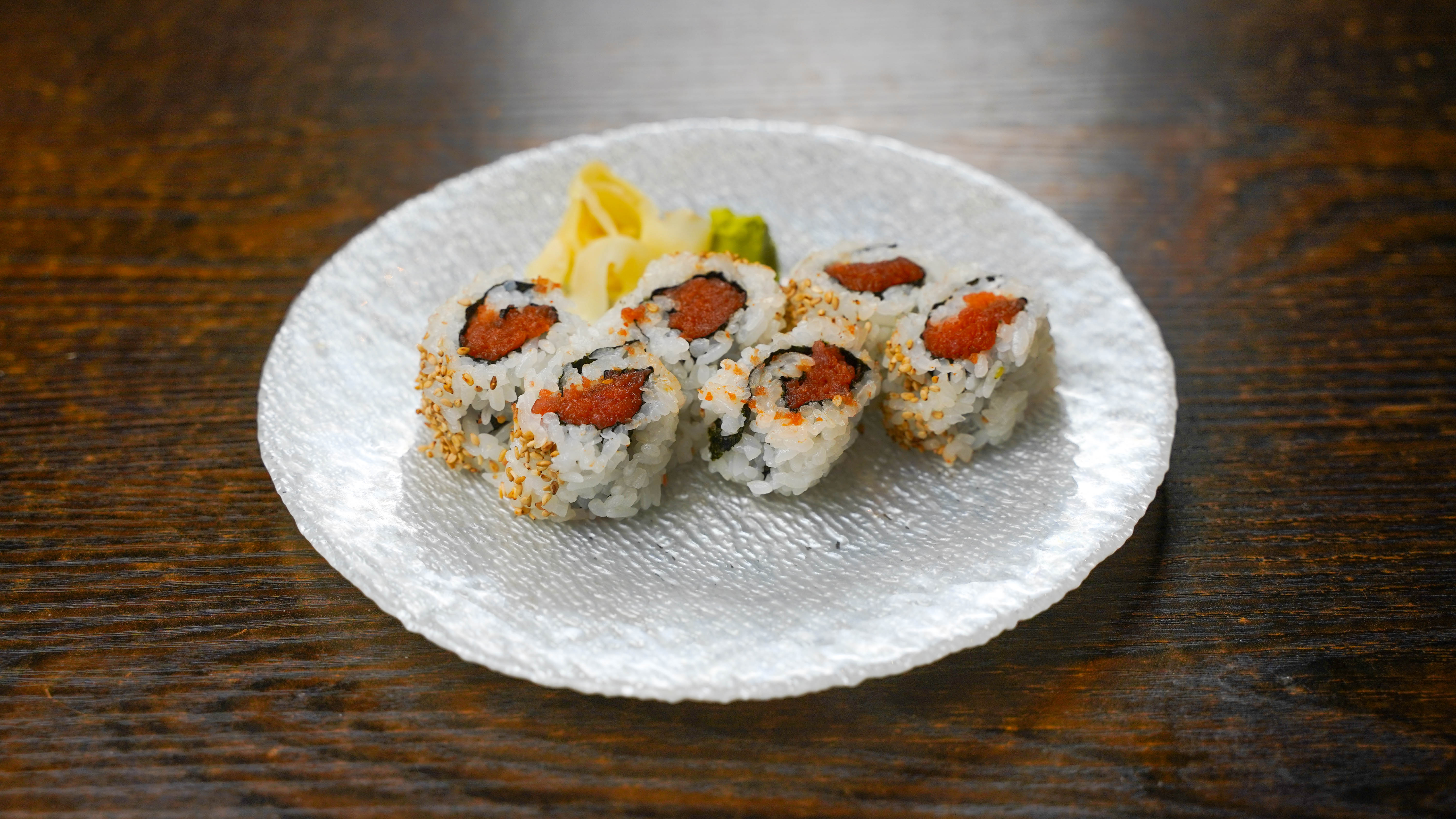 Order Spicy Tuna Roll food online from Otoko Sushi store, Redwood City on bringmethat.com