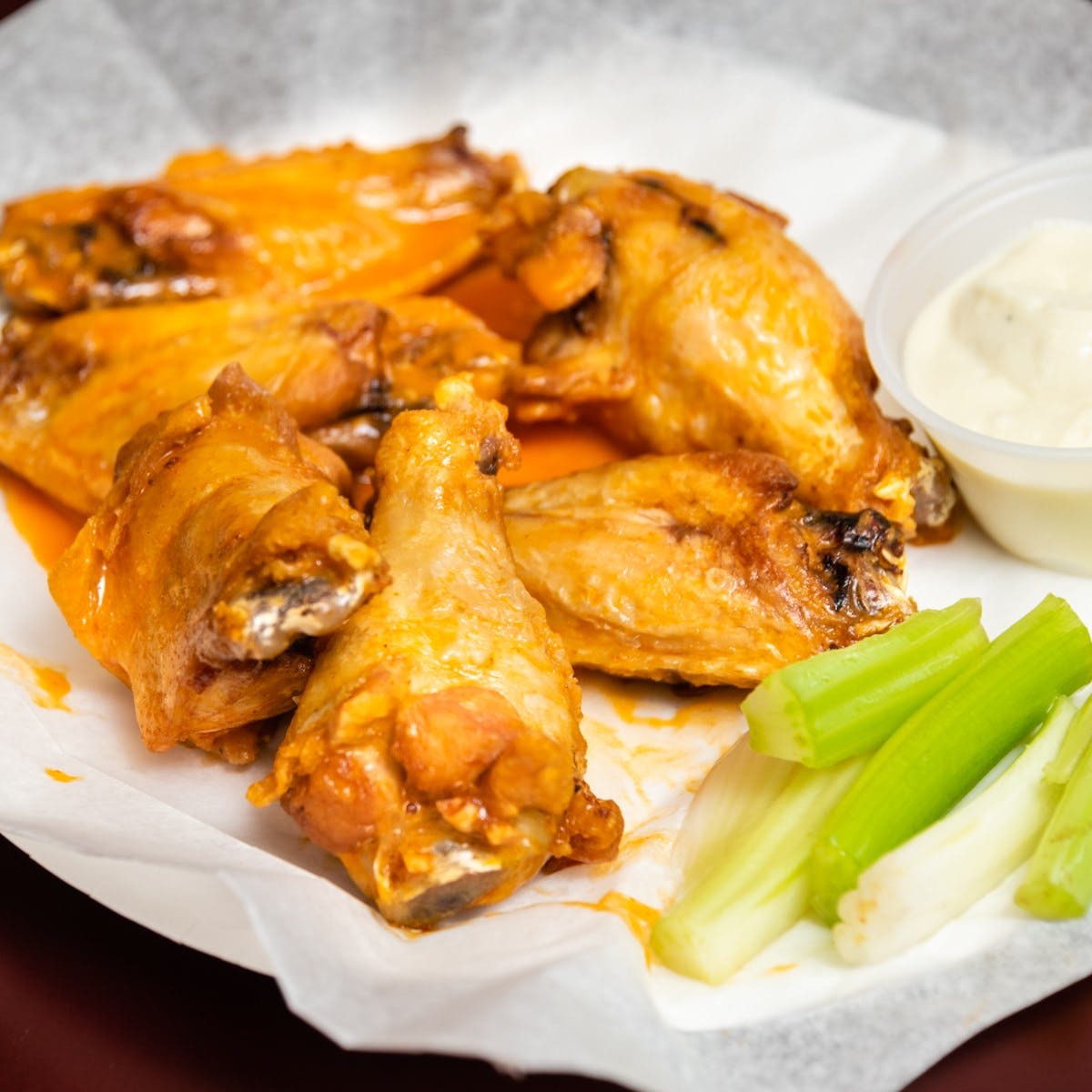 Order Buffalo Wings - 10 Pieces food online from Original Boston Style Pizza store, Philadelphia on bringmethat.com