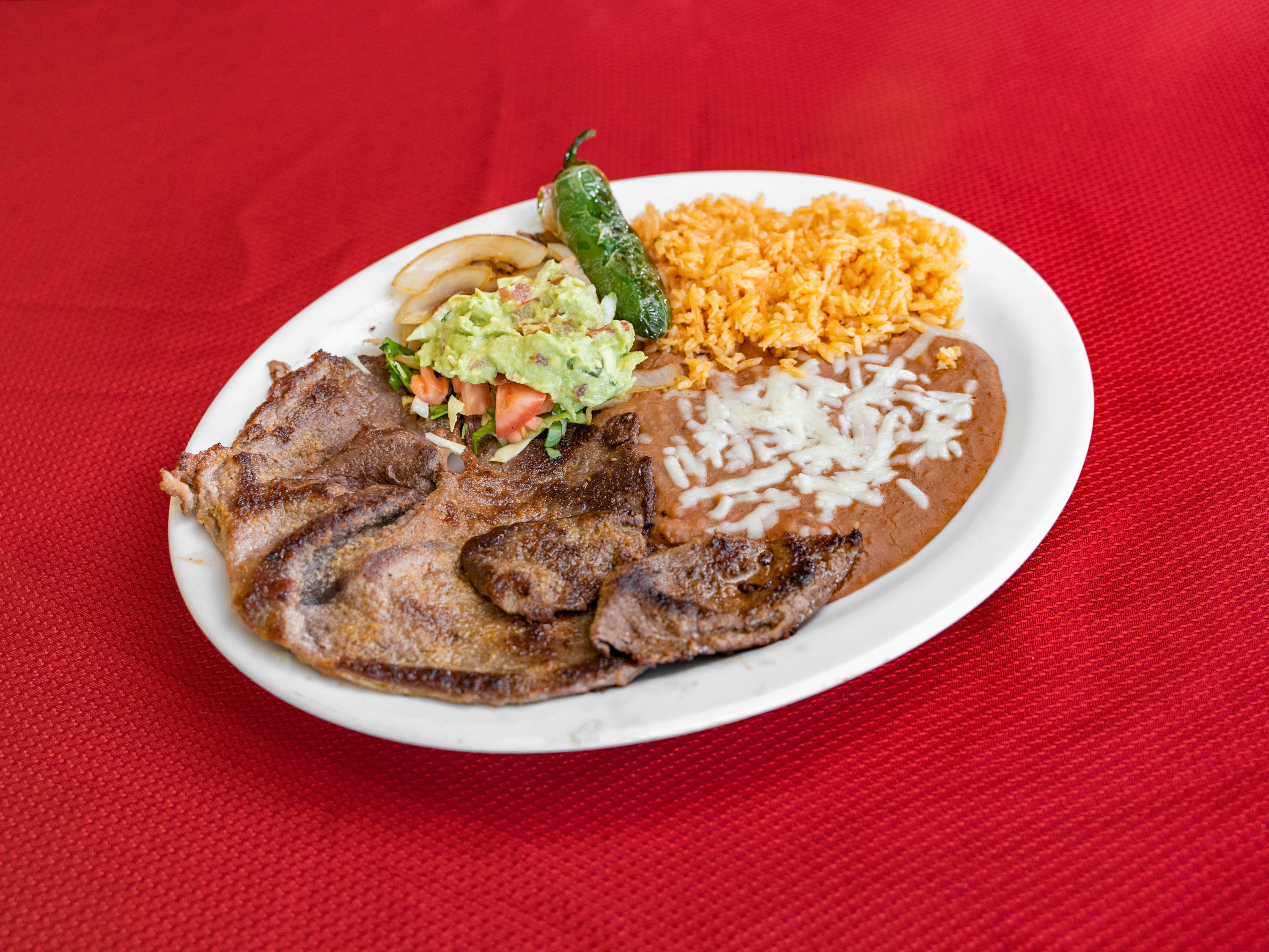 Order Carne Asada Plate food online from Ciscos Taqueria store, Marysville on bringmethat.com