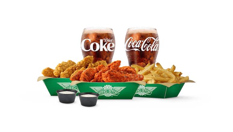 Order 8 pc Meal for 2 - Crispy Tenders food online from Wingstop store, Chicago on bringmethat.com