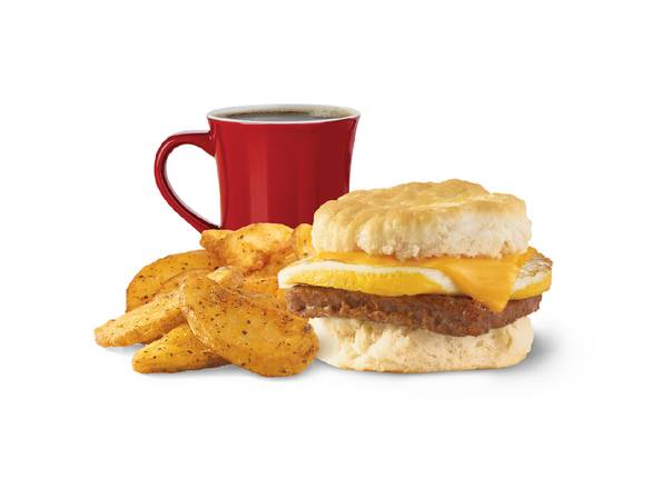 Order Sausage, Egg & Cheese Biscuit Combo food online from Wendy store, SHARPSBURG on bringmethat.com