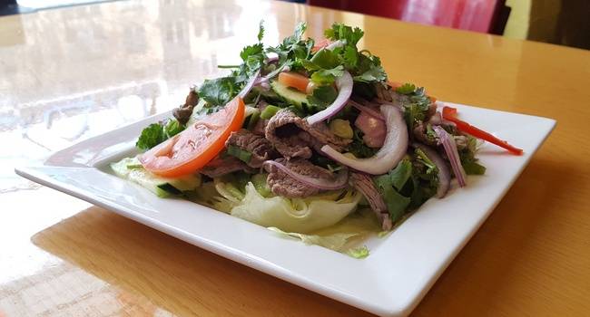 Order #22 Erawan Steak Salad food online from Sawatdee Thai - Washington Ave store, Minneapolis on bringmethat.com