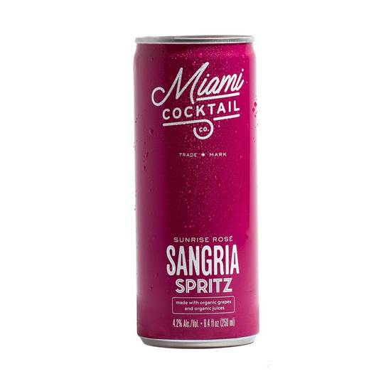 Order Miami Cocktail - Organic Sangria Spritz 4 pack | 4% abv food online from Pink Dot Logan Heights store, San Diego on bringmethat.com