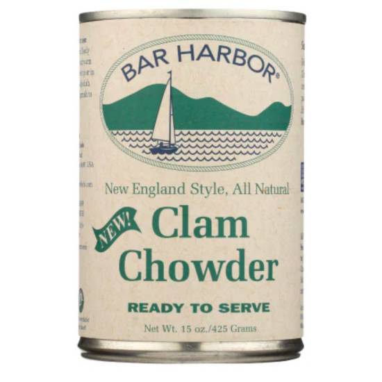 Order Bar Harbor New England Clam Chowder 15oz food online from Everyday Needs by Gopuff store, Waltham on bringmethat.com