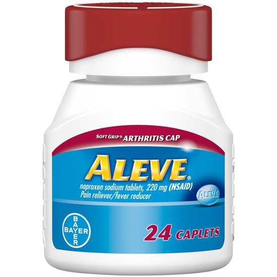 Order Aleve Caplets with Easy Open Arthritis Cap (24 ct) food online from Rite Aid store, Yucca Valley on bringmethat.com