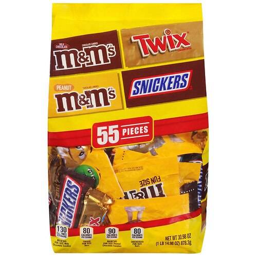 Order Mars M&M'S, Snickers & Twix, Variety Pack Fun Size Chocolate Candy Bars - 30.98 oz food online from Walgreens store, KEYSER on bringmethat.com