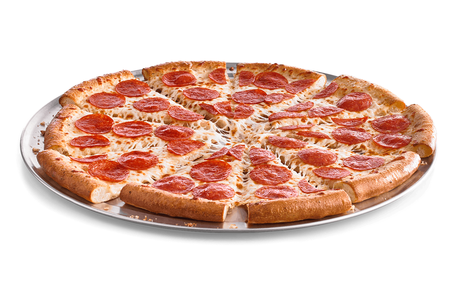 Order Zesty Pepperoni Pizza - Medium (10 Slices) food online from Cicis store, Decatur on bringmethat.com
