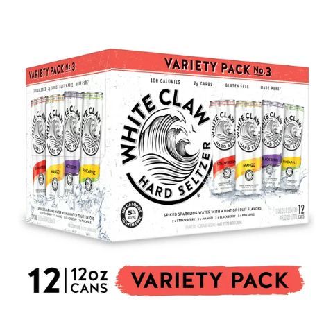 Order White Claw Hard Seltzer Variety No.3 12 Pack 12oz Can food online from 7-Eleven store, Flagler Beach on bringmethat.com