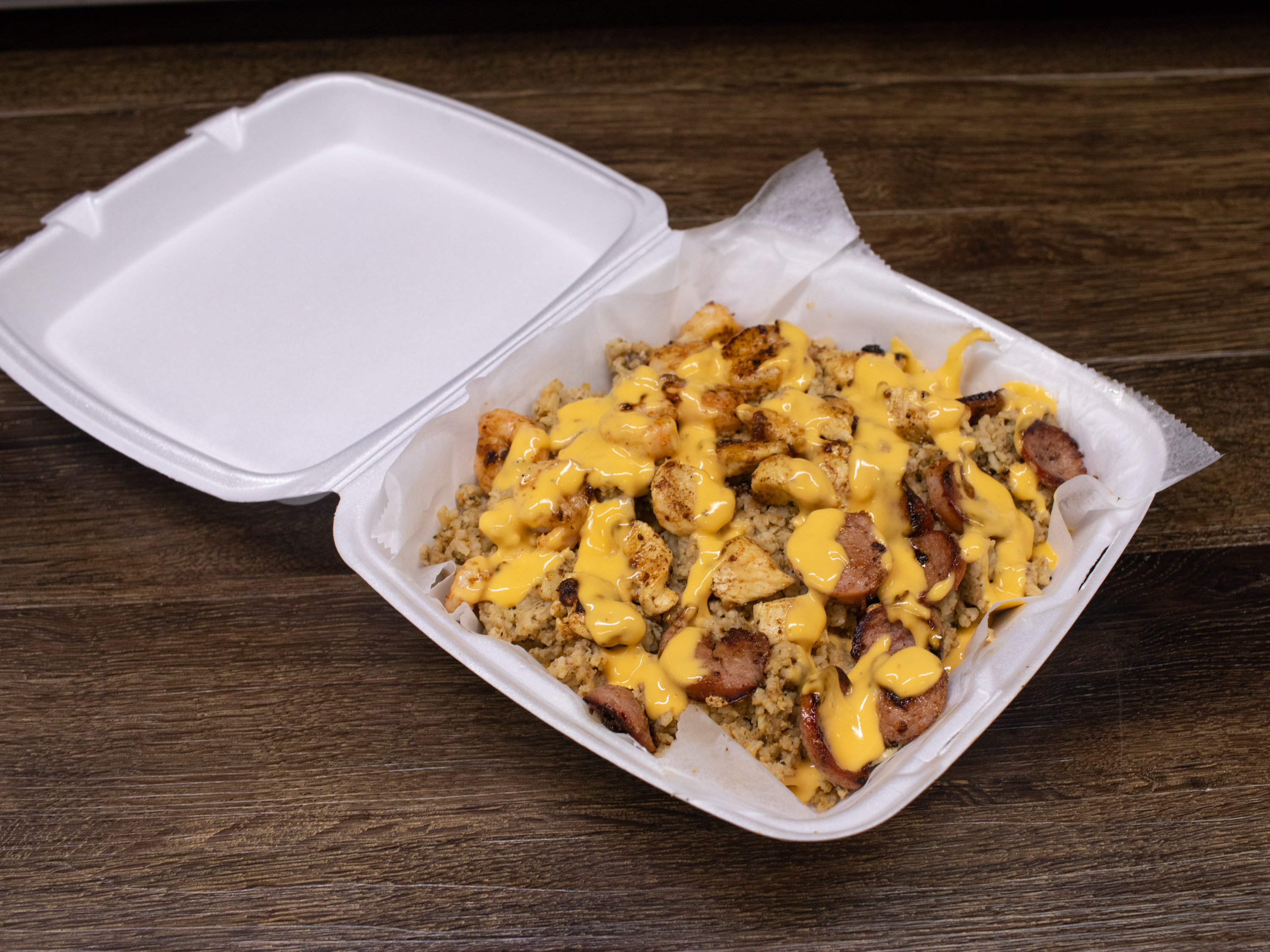 Order Boudain Nachos food online from The Erthang Shack store, Humble on bringmethat.com