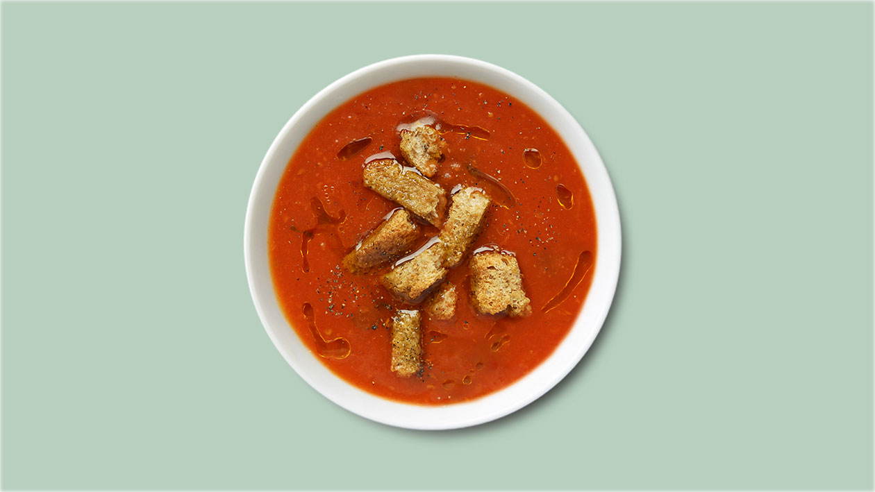 Order Tomato Basil Soup food online from Chop’T Creative Salad Co store, Rockville on bringmethat.com