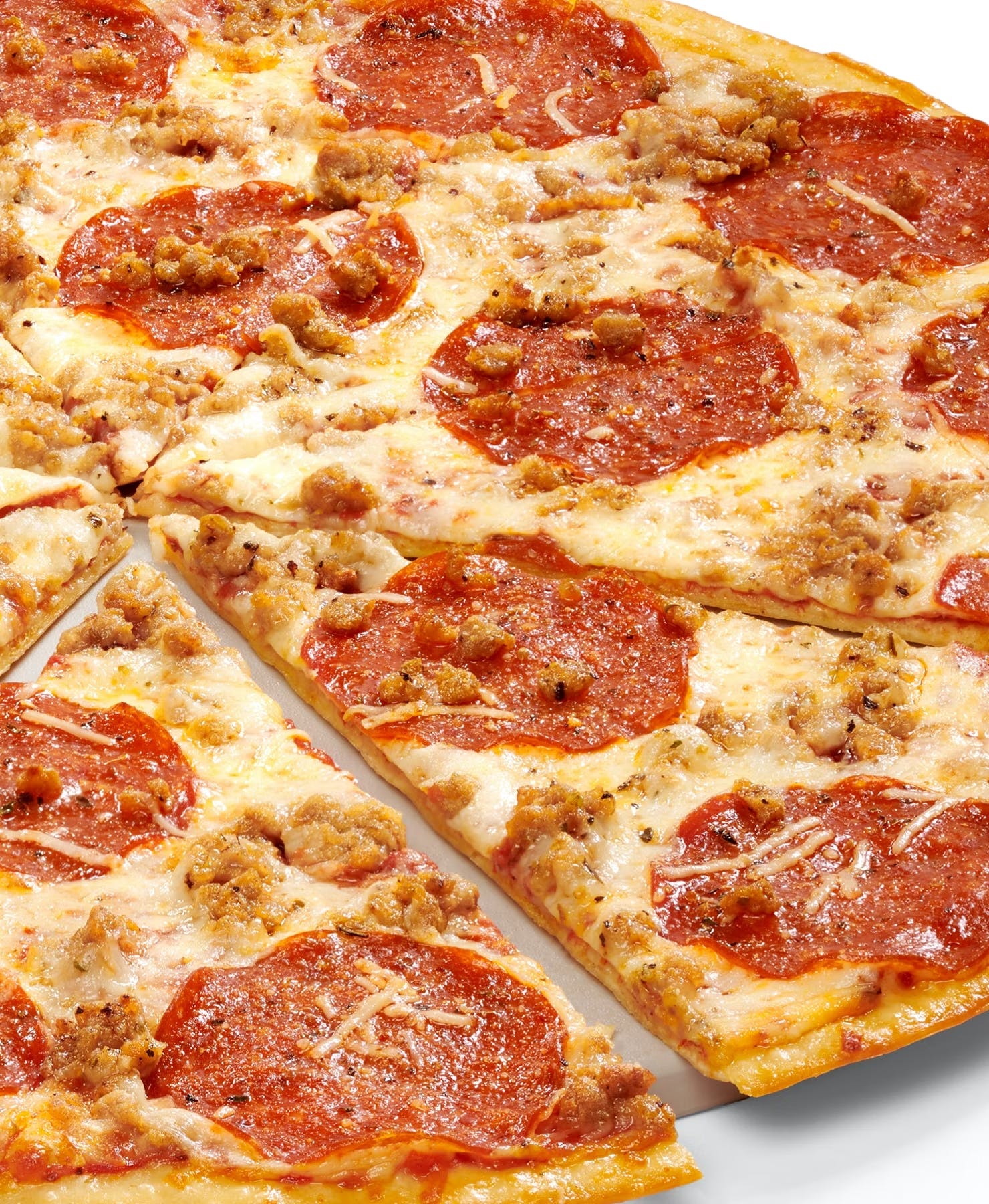 Order XLNY Giant Pepperoni & Ground Sausage Pizza Special - Special food online from Papa Murphy's | Take 'n' Bake Pizza store, Aberdeen on bringmethat.com
