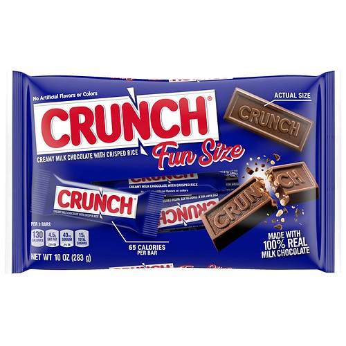 Order Crunch Halloween Chocolate Bars, Fun Size, Small Bag - 10.0 oz food online from Walgreens store, Durant on bringmethat.com