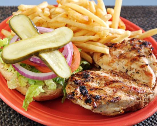 Order Grilled Chicken Sandwich food online from Barnaby Cafe store, Houston on bringmethat.com