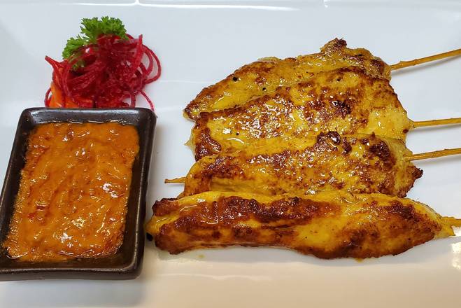 Order Chicken satay food online from Melange store, Parsippany-Troy Hills on bringmethat.com