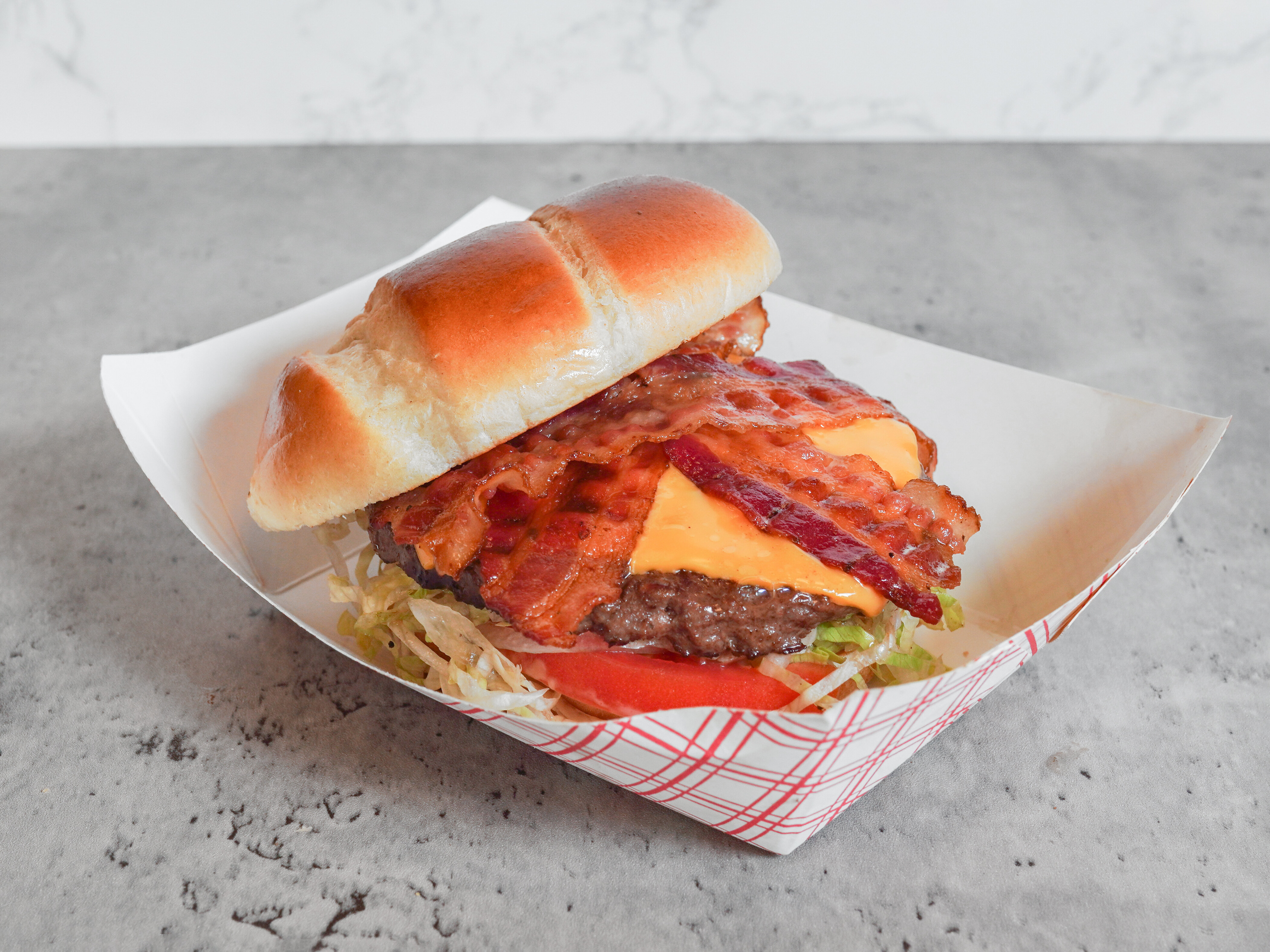 Order 1/4 lb. Hamburger food online from Mister J's store, Chicago on bringmethat.com