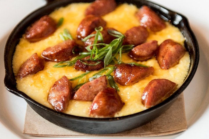 Order Andouille Sausage Bowl food online from Farmerbrowns Little Skillet store, San Francisco on bringmethat.com