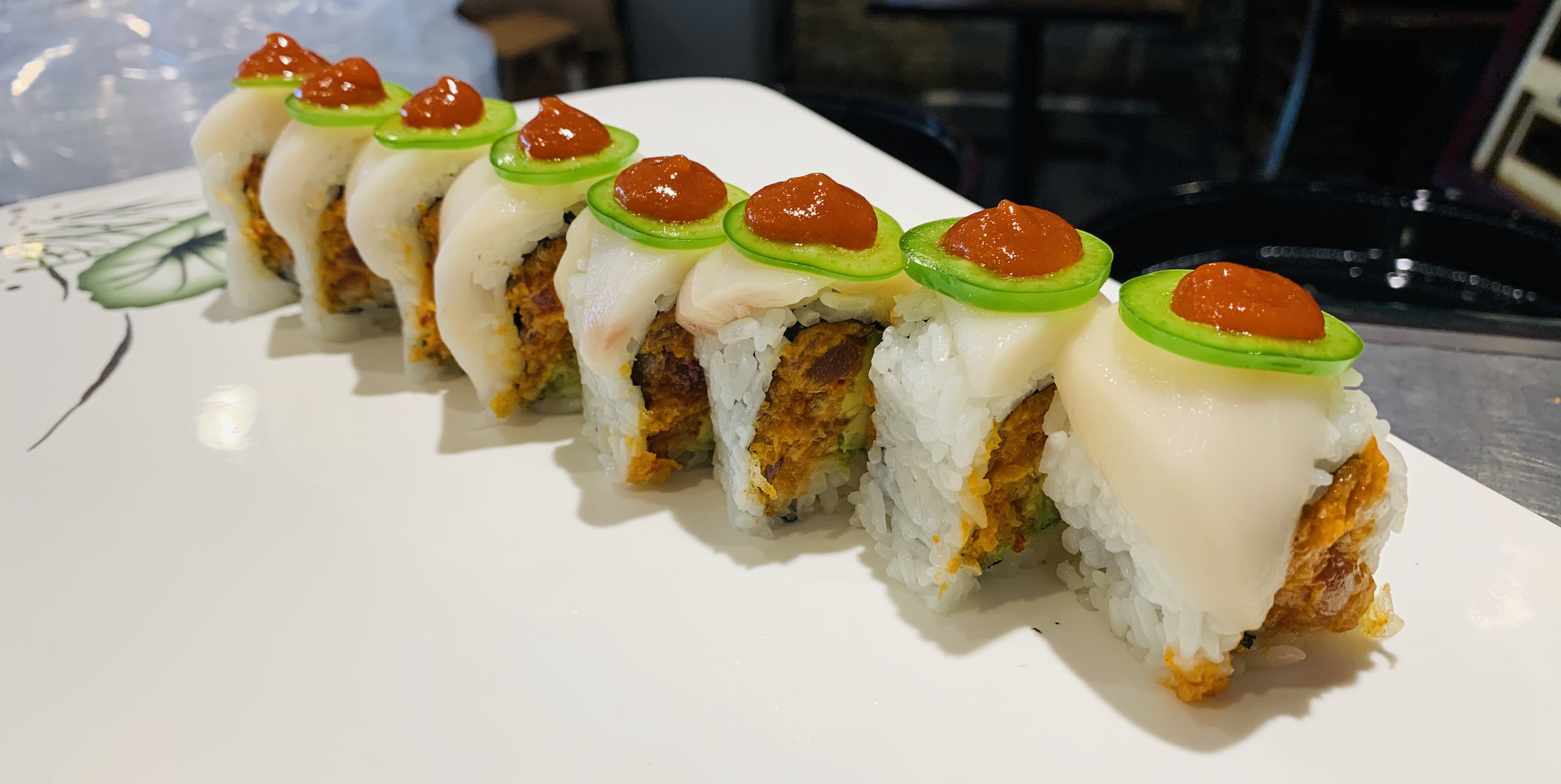 Order 9. Spicy Girl Roll food online from Sushi Para M store, Chicago on bringmethat.com