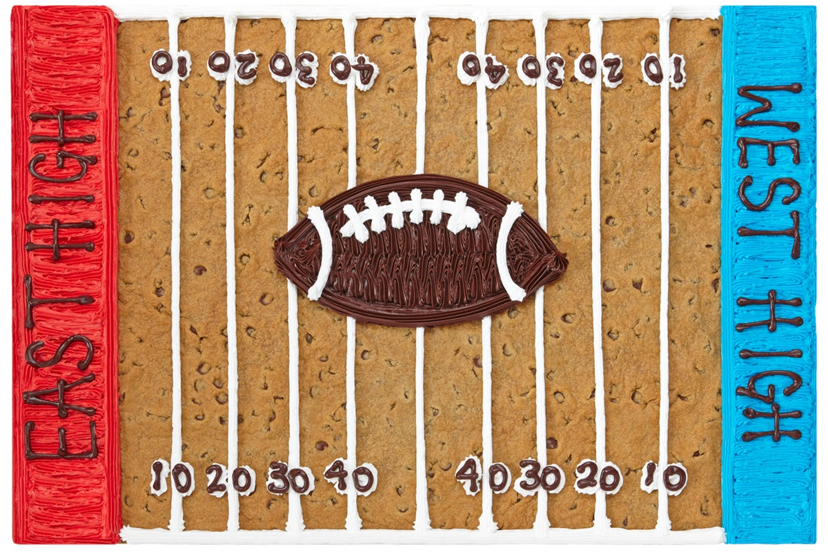 Order Let's Kickoff the Season Football - S3510 food online from Great American Cookies - Bel Air Mall store, Mobile on bringmethat.com
