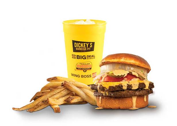 Order Double with Cheese Combo food online from Big Deal Burger store, New Orleans on bringmethat.com