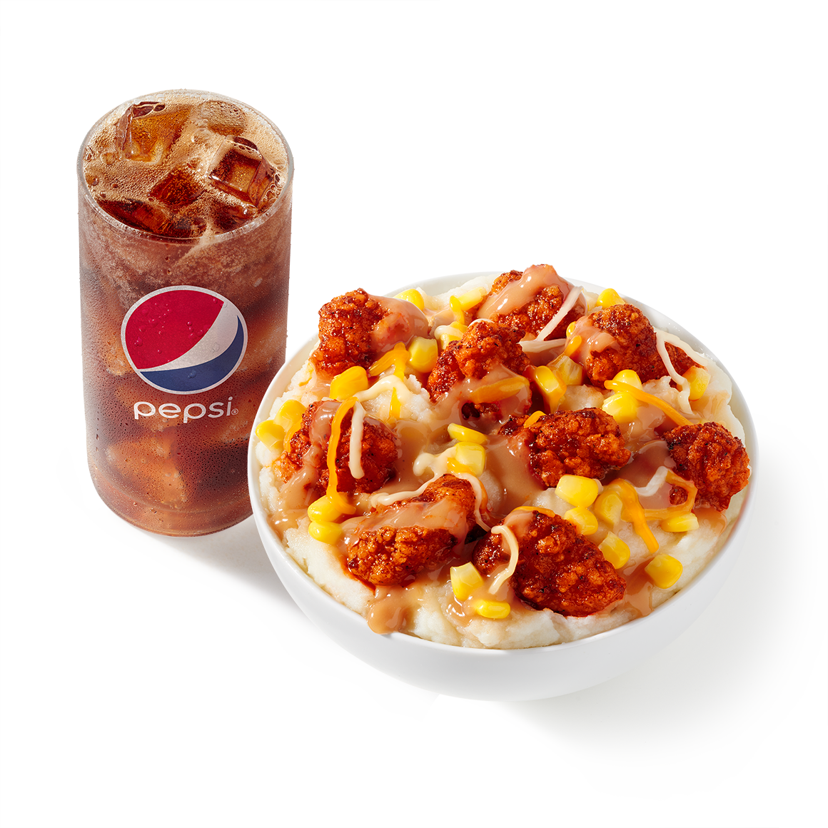 Order Spicy Famous Bowl Combo food online from Kfc store, Houston on bringmethat.com
