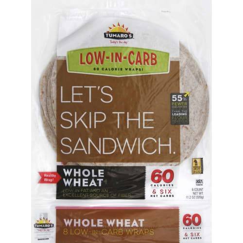 Order Tumaro's · Whole Wheat Wraps (6 wraps) food online from Safeway store, Rehoboth Beach on bringmethat.com