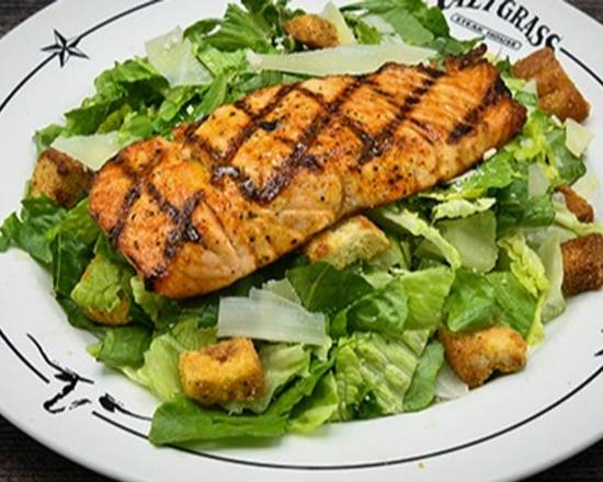 Order Salmon Caesar Salad food online from Saltgrass Steakhouse store, Humble on bringmethat.com
