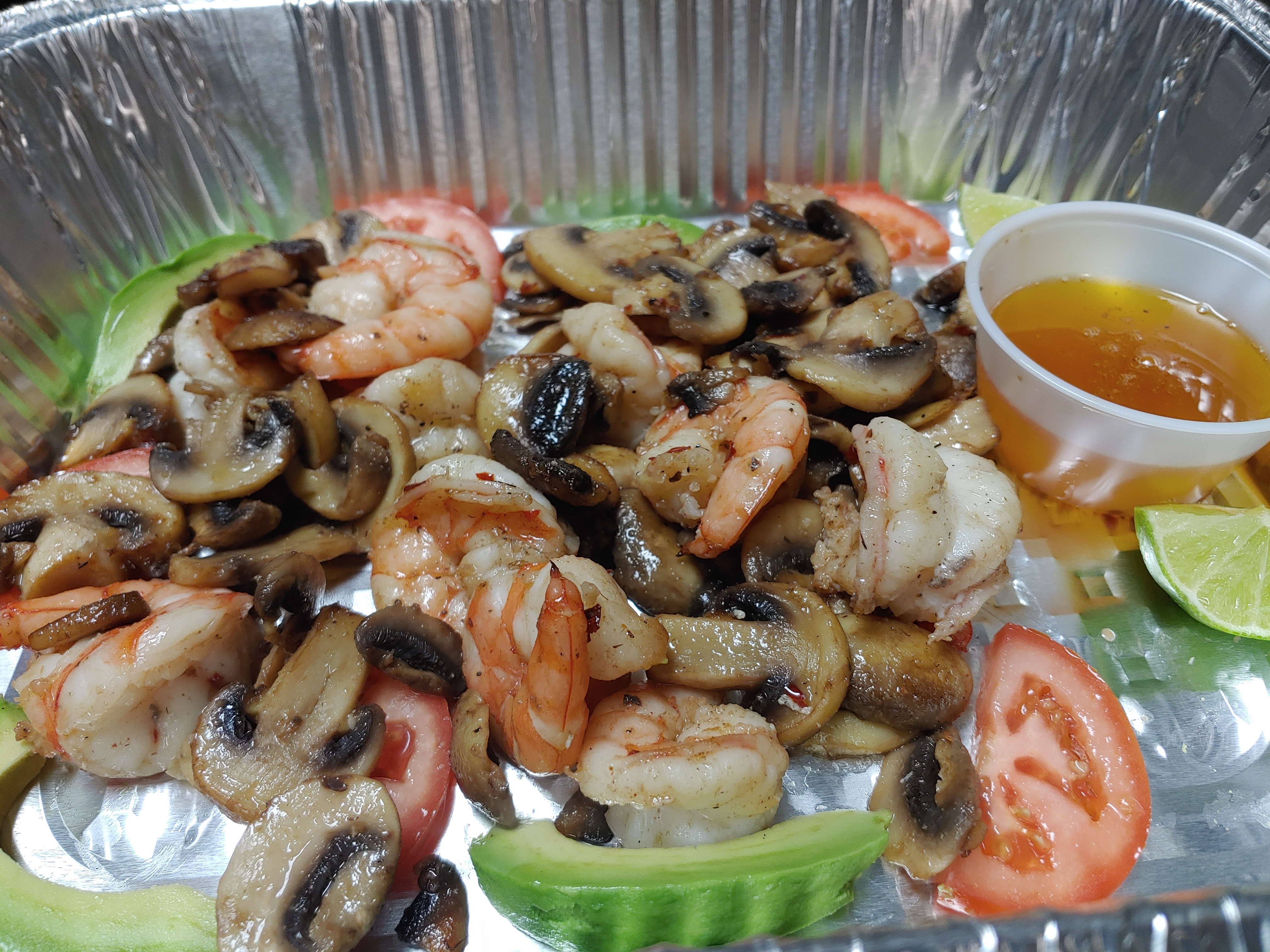 Order 1/2 lb. Sauteed Shrimp & Mushrooms food online from Mi Jalisco Family Mexican store, Aloha on bringmethat.com