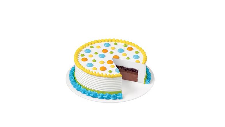 Order Standard Celebration Cake - DQ® Cake (8") food online from Dairy Queen Grill & Chill store, Gettysburg on bringmethat.com