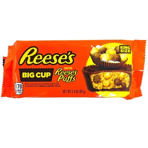 Order Reese's Big Cup with Reese's Puffs King Size 2.5oz food online from 7-Eleven store, Dallas on bringmethat.com
