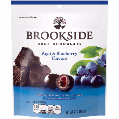 Order Brookside Dark Chocolate Acai & Blueberry 7.36oz food online from 7-Eleven store, New Kensington on bringmethat.com