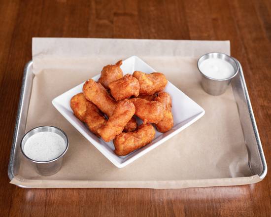 Order Wisconsin Cheese Curds food online from Hop Haus Brewing store, Fitchburg on bringmethat.com