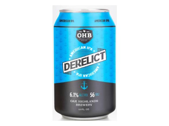 Order Oak Highlands Derelict IPA - 6x 12oz Cans food online from Jacob's Liquor store, Sachse on bringmethat.com