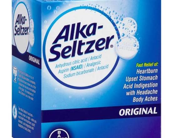 Order Alka-Seltzer Original 24 ct food online from McLean Ave Pharmacy store, Yonkers on bringmethat.com
