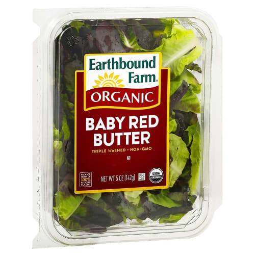 Order Earthbound Farm · Organic Baby Red Butter Triple-Washed (5 oz) food online from Vons store, Montrose on bringmethat.com