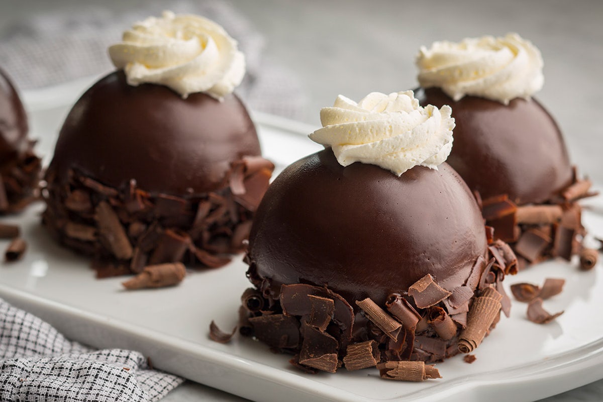Order Chocolate Mousse Dome food online from Kneaders Bakery & Cafe store, Saratoga Springs on bringmethat.com