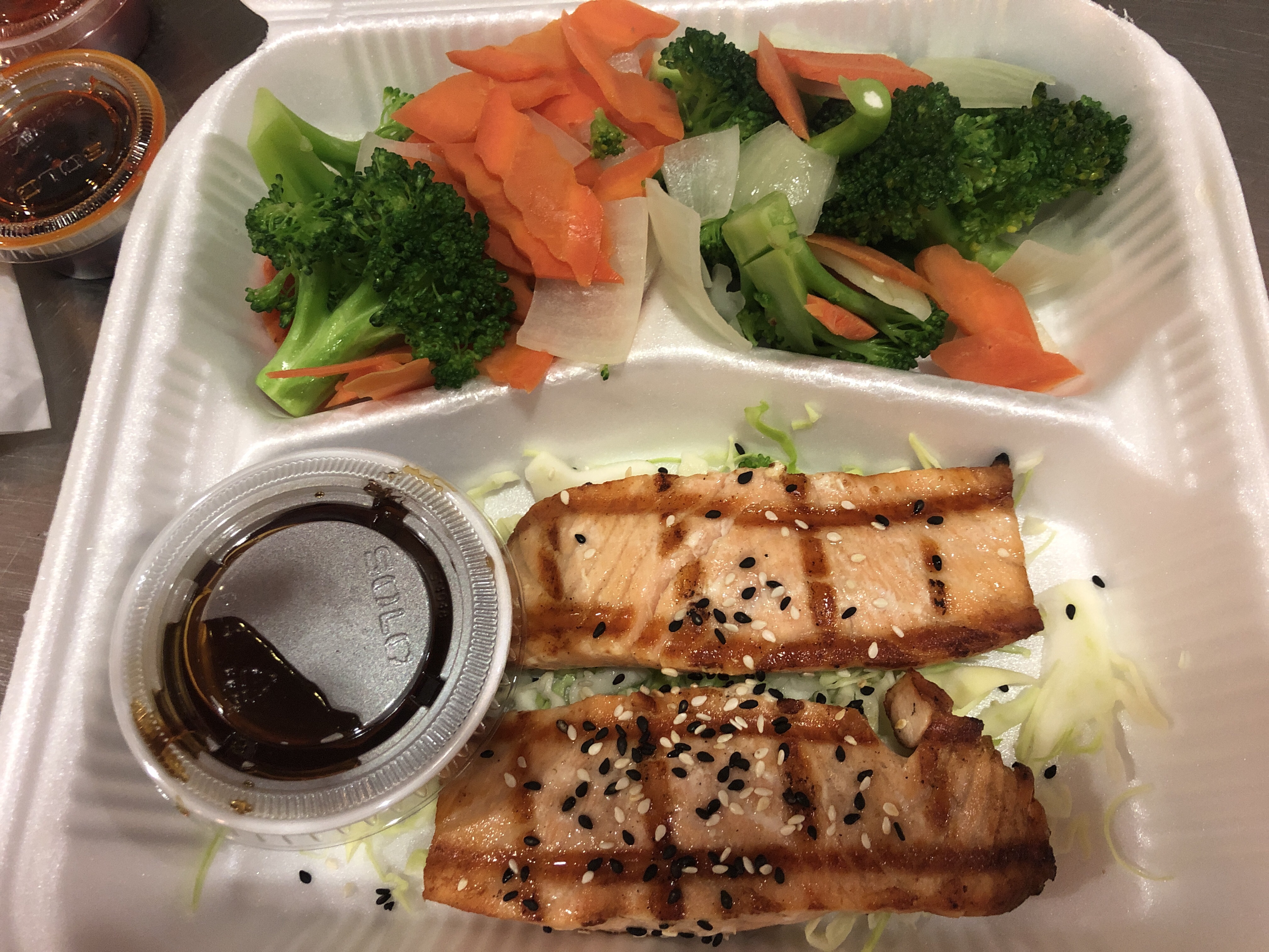 Order Salmon Teriyaki food online from Golden Ginger store, Hemet on bringmethat.com