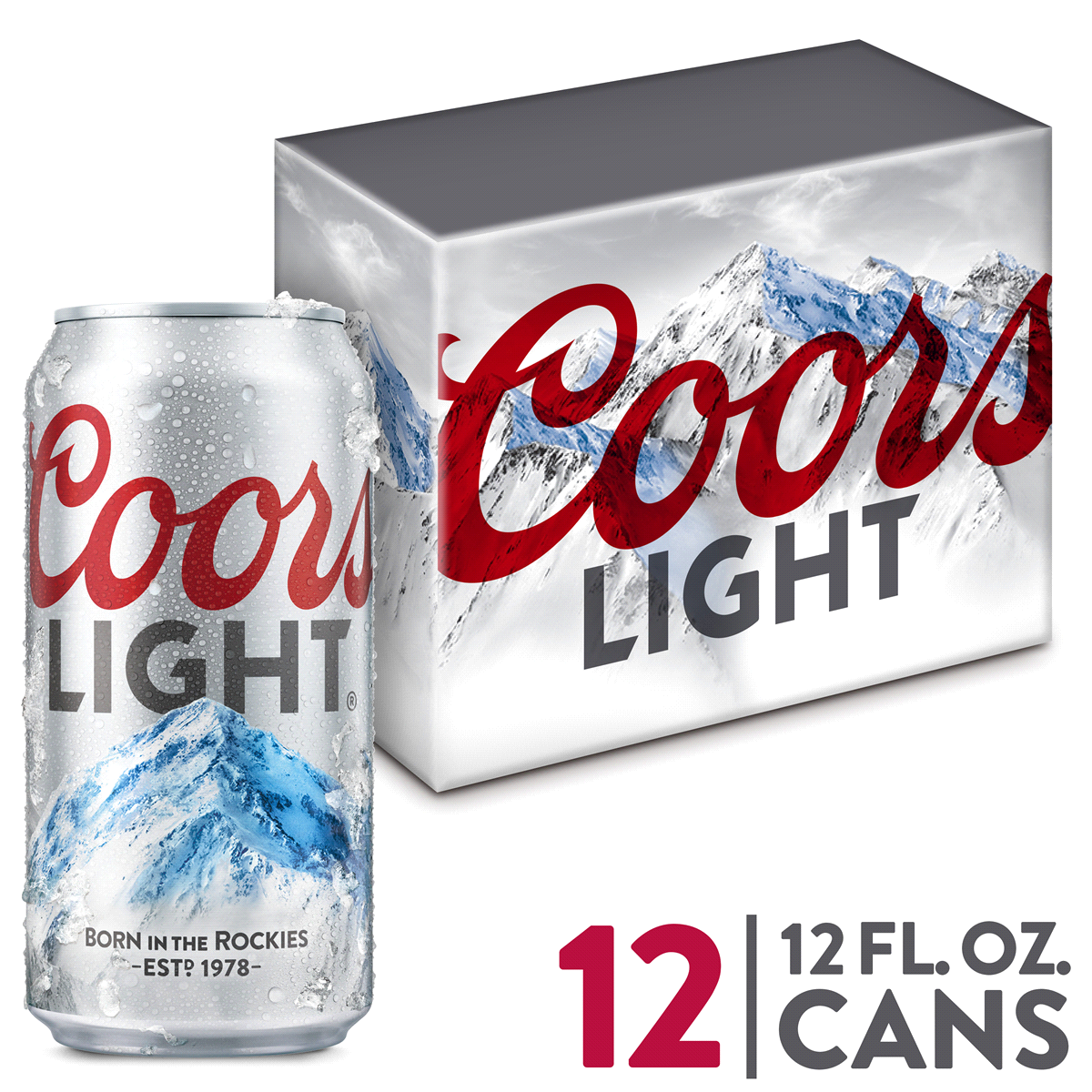 Order Coors light 12 pk 12 oz can food online from Divine Wine and Spirits store, San Diego on bringmethat.com