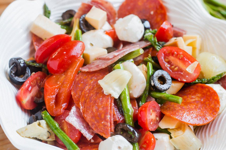 Order Antipasto Salad - Small food online from Georgios Oven Fresh Pizza Co. store, Cleveland on bringmethat.com