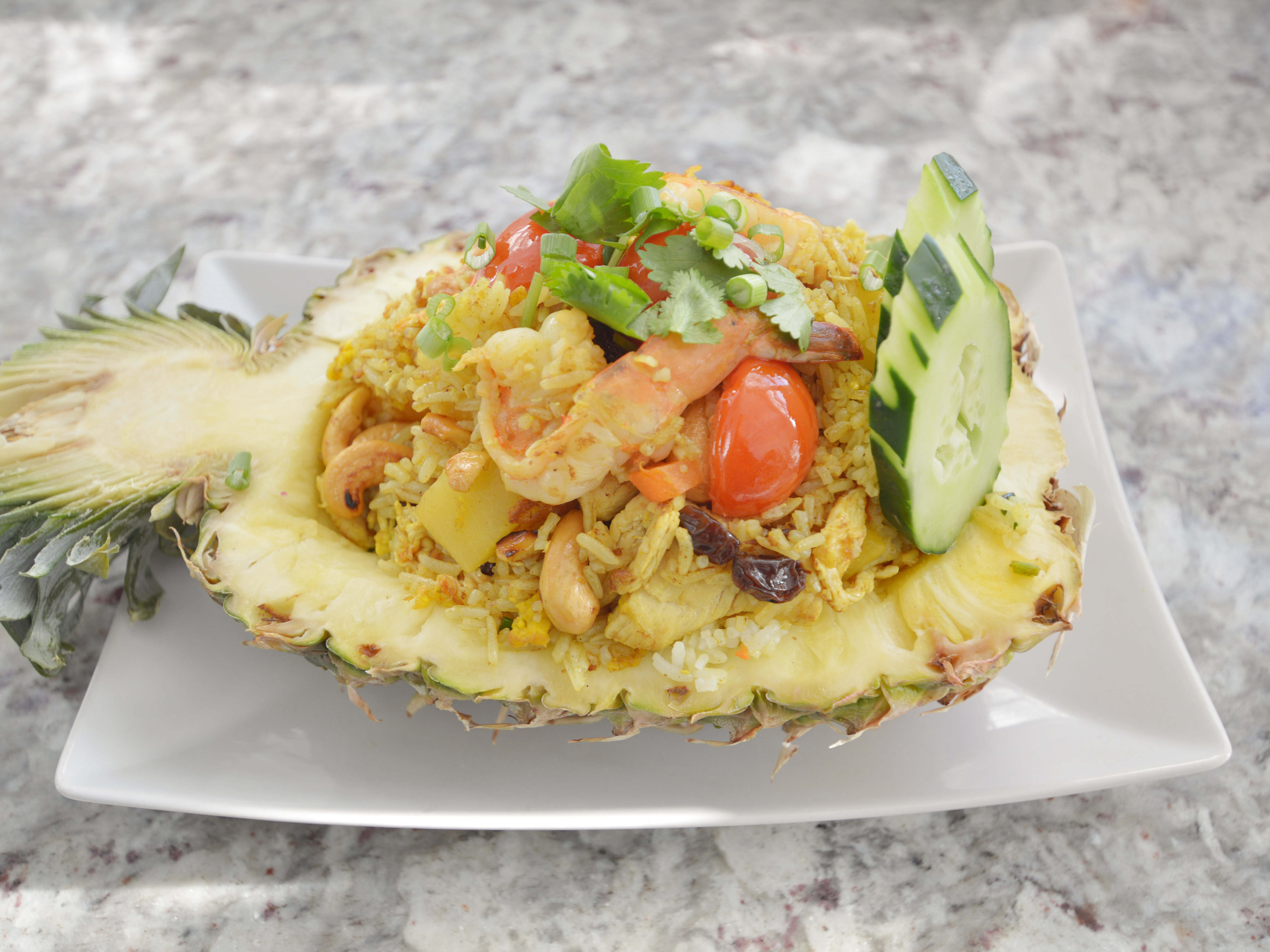 Order Pineapple Fried Rice food online from Silk Thai store, Charlotteville on bringmethat.com