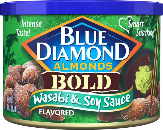 Order Blue Diamond Almonds Bold, Wasabi & Soy Sauce, 6 OZ food online from CVS store, Tulsa on bringmethat.com