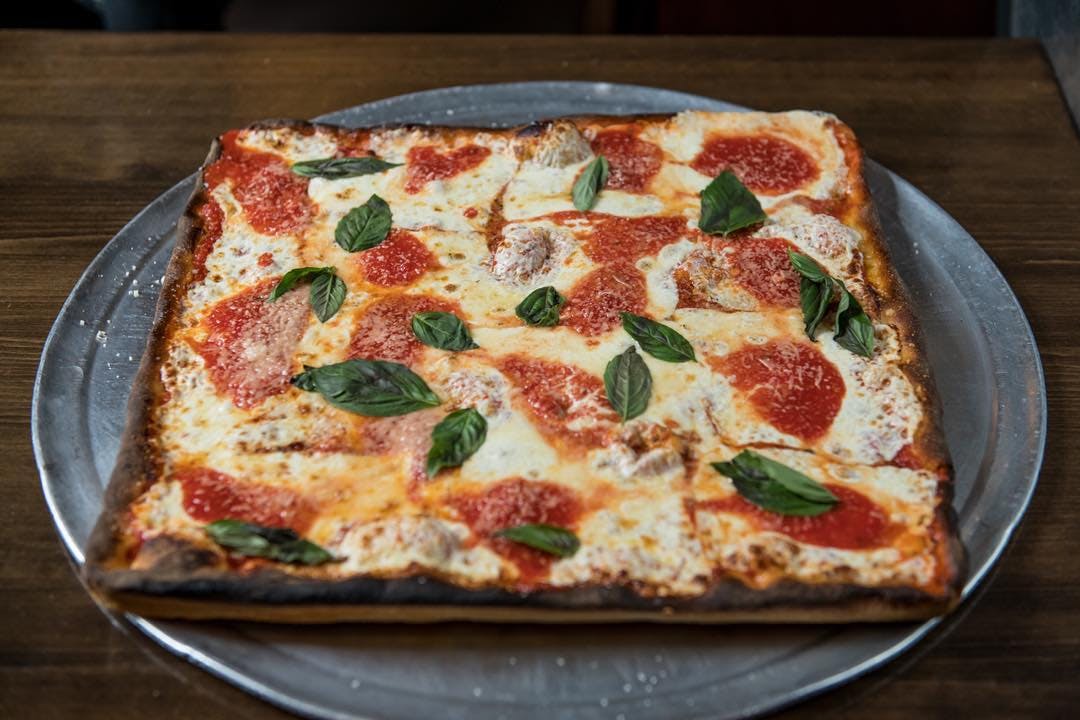 Order Square Margherita Pizza - Large 20" food online from Table 87 Coal Oven Pizza store, Brooklyn on bringmethat.com
