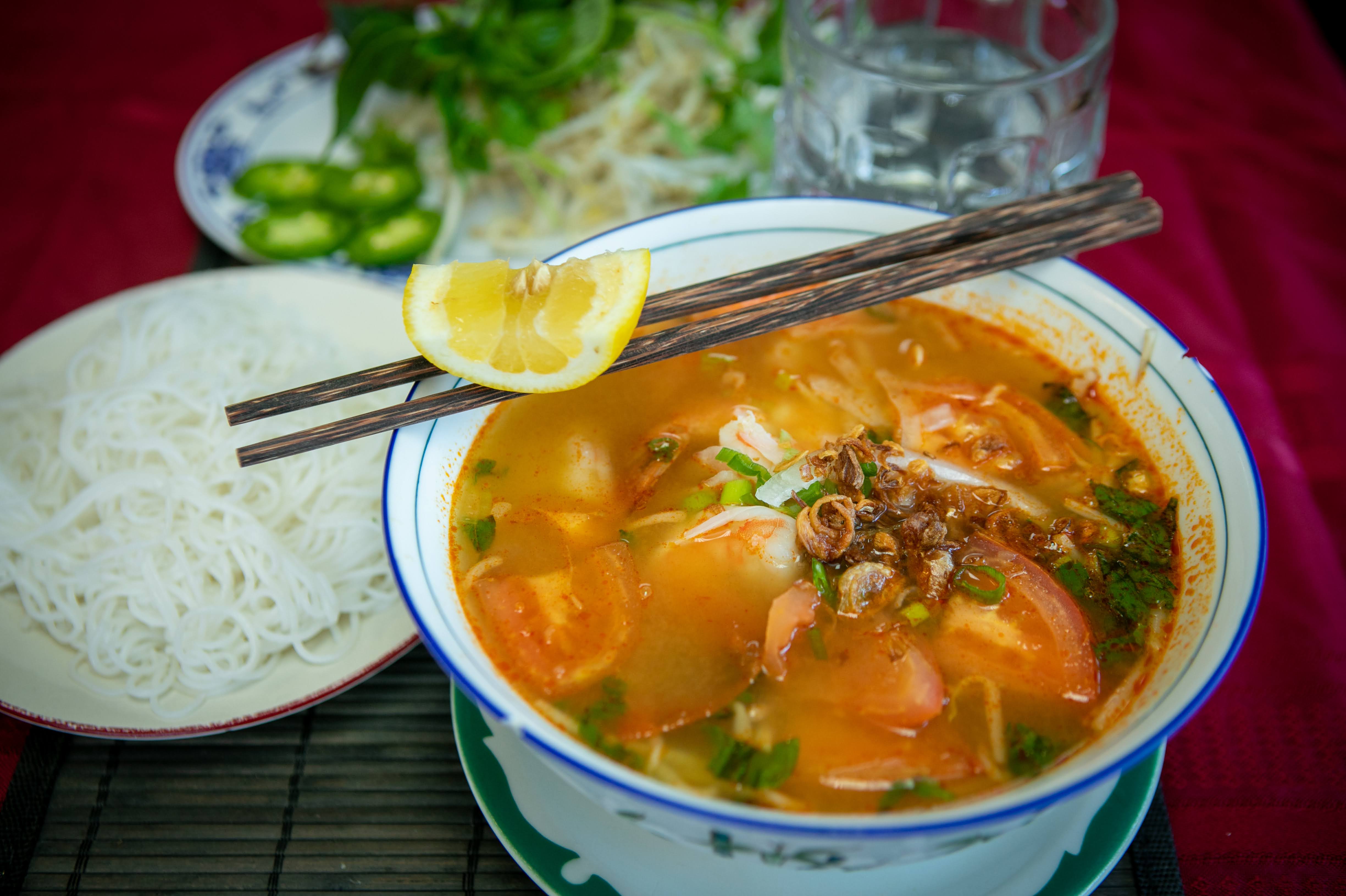 Order 28. Tom Yum Soup with Chicken or Shrimp food online from Le Paradis store, hayward on bringmethat.com