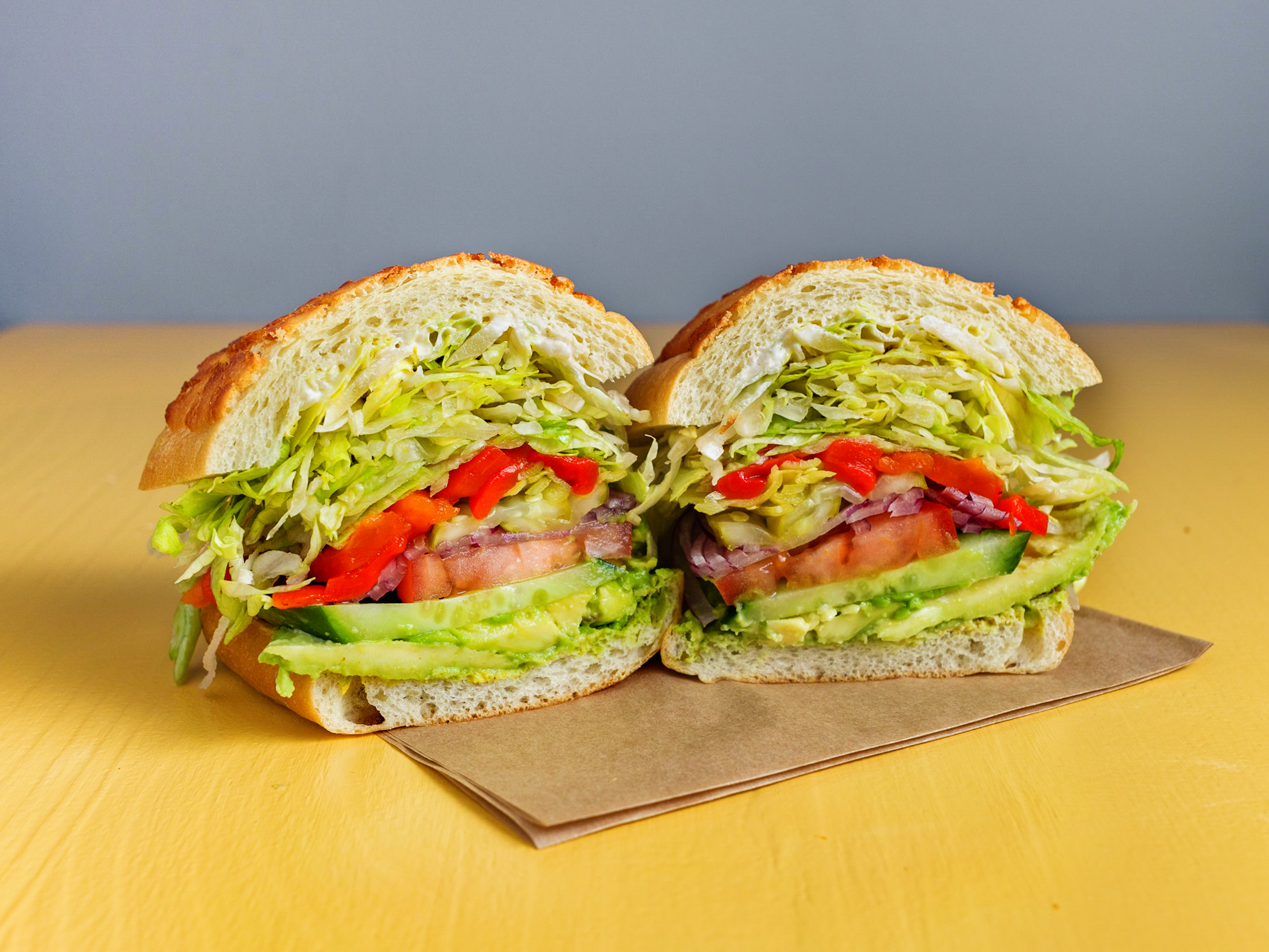 Order Loaded Veggie Sub food online from Sunset Subs store, San Francisco on bringmethat.com