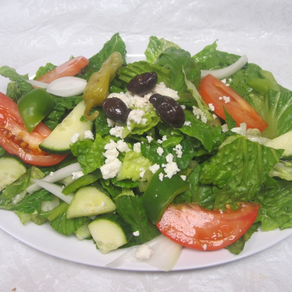 Order Greek Salad lg food online from Shako Mako Grill store, Glendale on bringmethat.com