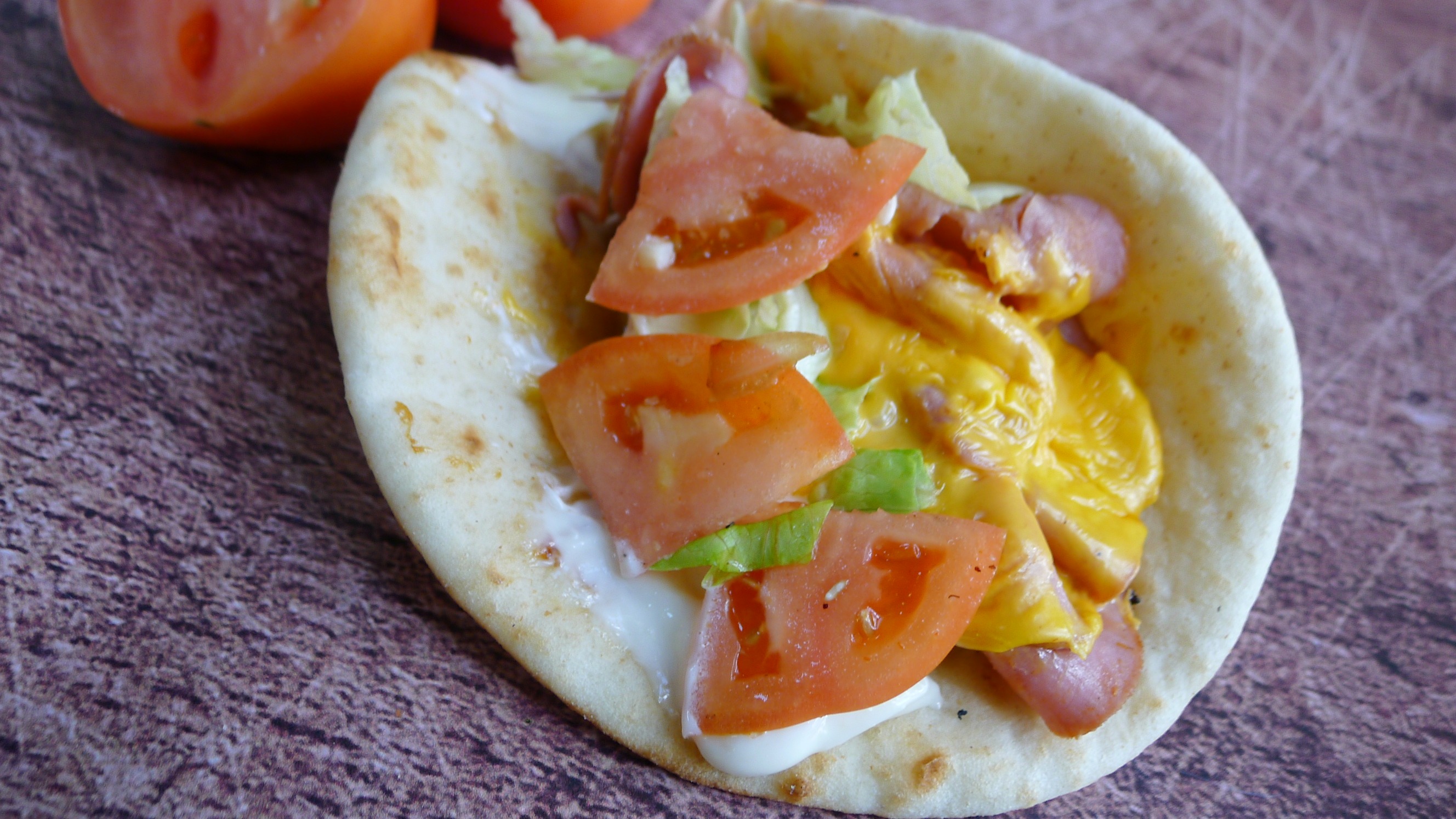 Order Ham & Cheese Gyro food online from Euro Gyro store, Akron on bringmethat.com