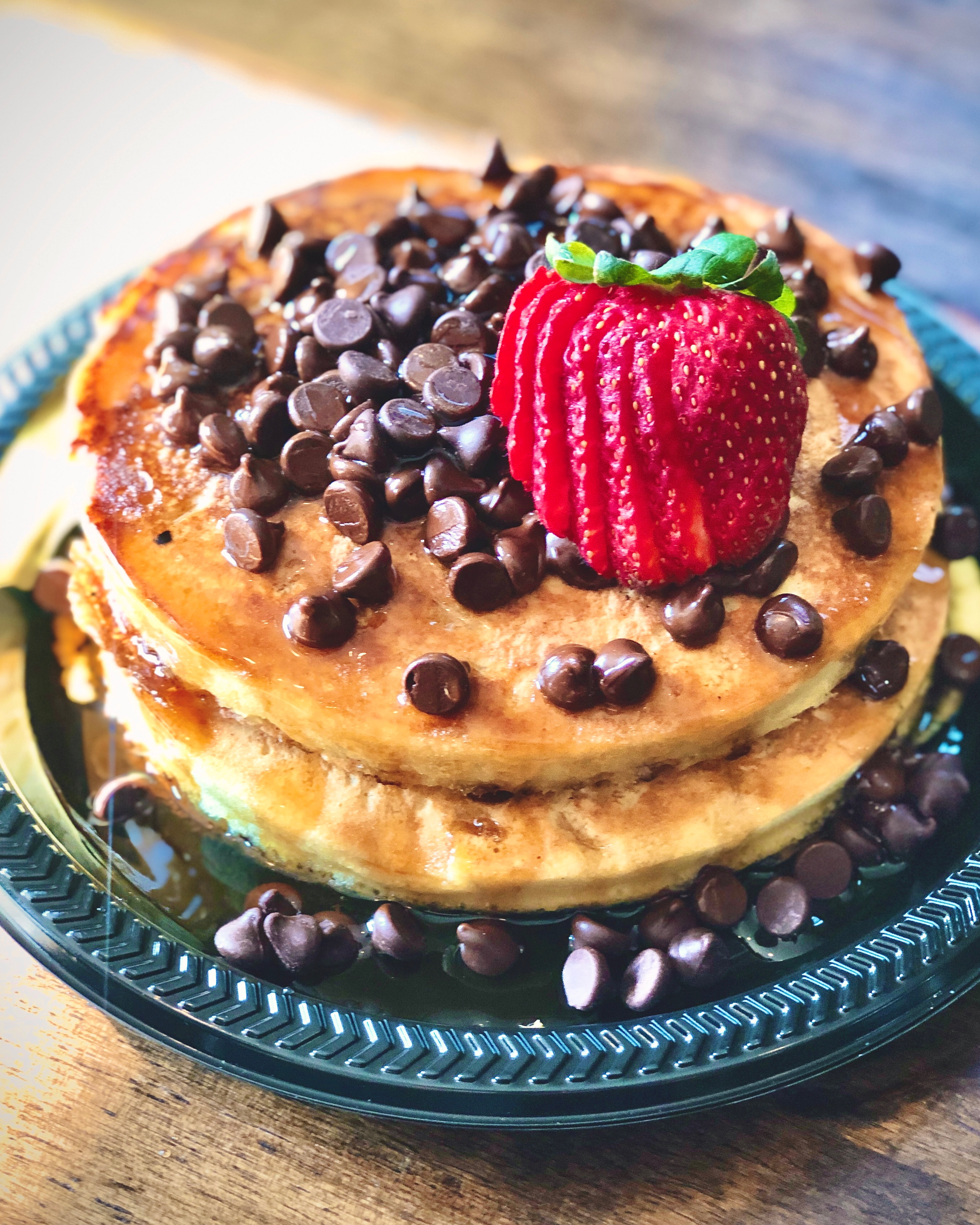 Order 3 Chocolate Chip Pancakes food online from The Cookery store, Nashville on bringmethat.com
