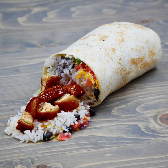 Order Crack BBQ Chicken Burrito (Truck Style) food online from Tacoholics store, Point Pleasant on bringmethat.com