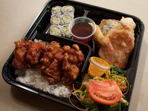 Order 2. Chicken Teriyaki and Tempura Bento Box food online from Hanabi store, New York on bringmethat.com